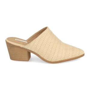 Zueco de Mujer con Corte Exterior de Rafia
