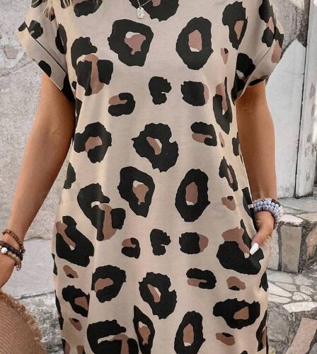 Vestido informal de playa con mangas murciélago