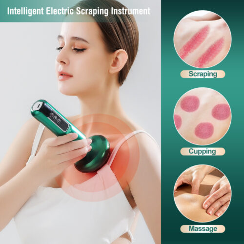 Masajeador eléctrico de ventosas al vacío para el cuerpo, anticelulítico, con ventosas Gua Sha, para masaje corporal, para quemar grasa y adelgazar.